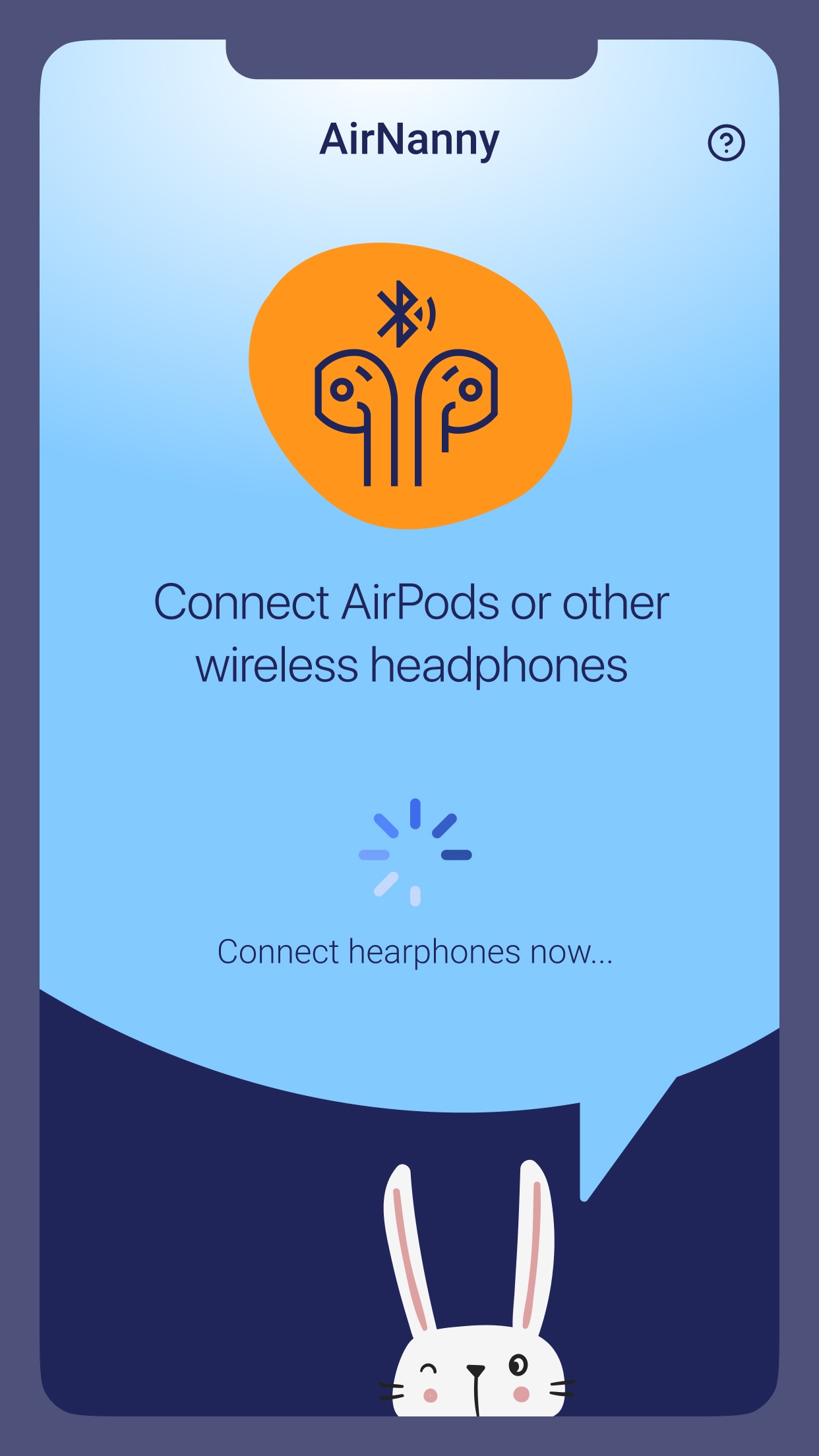 Pantalla de emparejamiento para conectar AirPods u otros auriculares inalámbricos